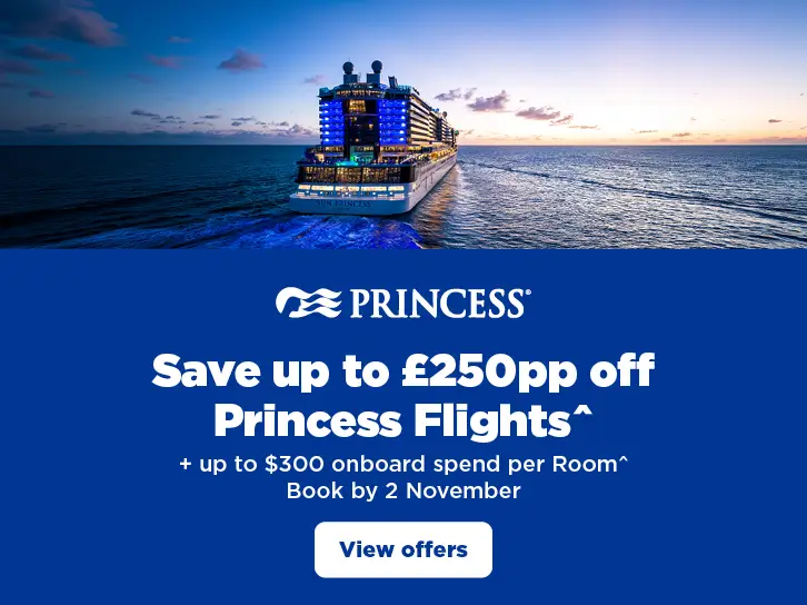 Princess Up to $300 onboard spend per stateroom